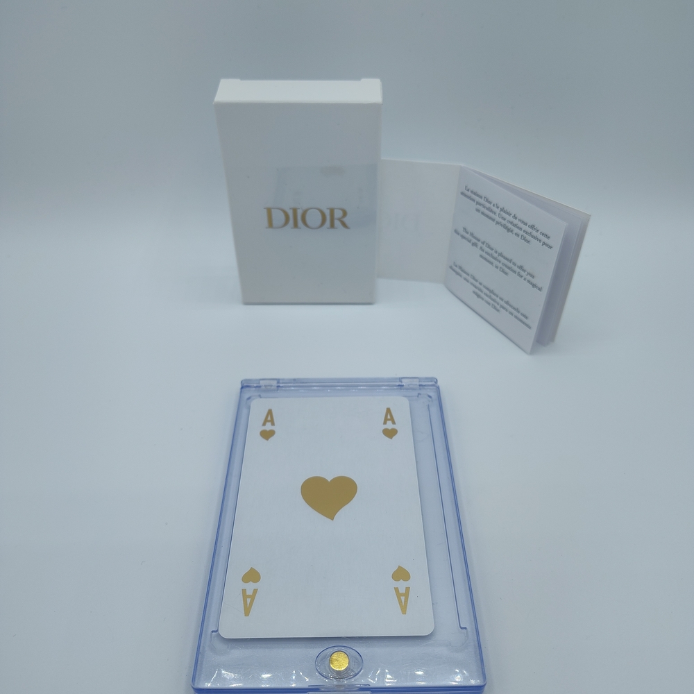Dior Coffret Exclusive Playing Card Gold Heart Ace Gift VIP 2019–2021 Holiday - Picture 2 of 5